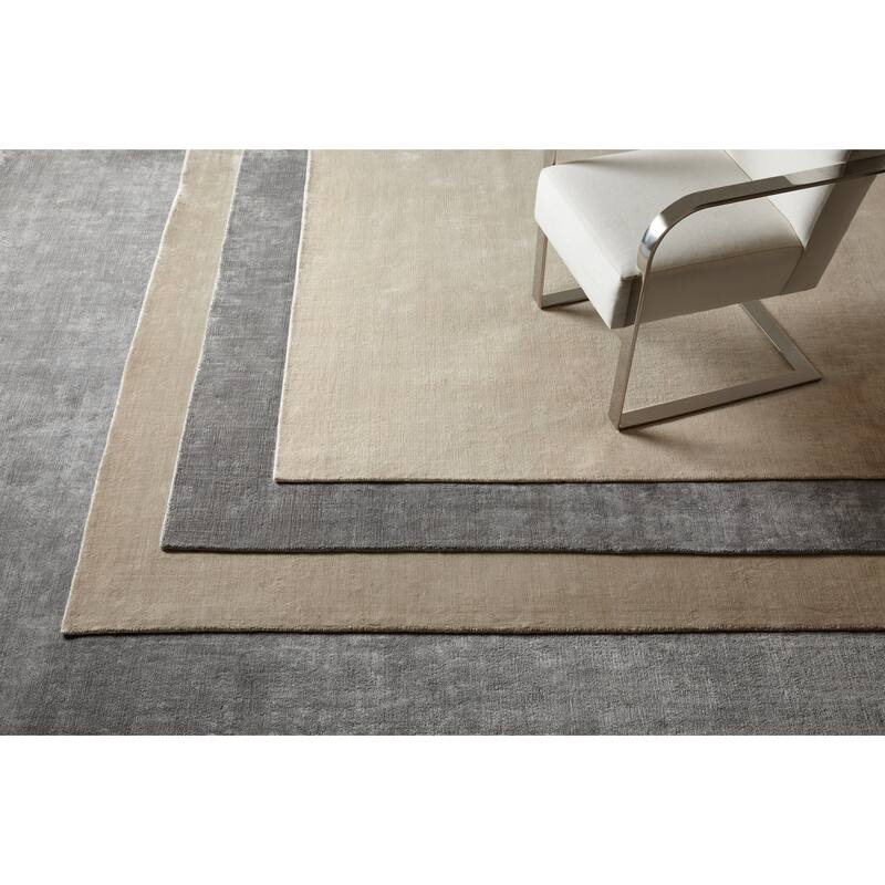 Overton Handmade Modern Contemporary Solid Area Rug