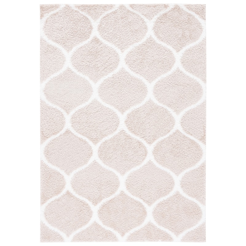 SAFAVIEH, Tahoe Shag Lisl Trellis 1.2-inch Thick Rug - 9' x 12'