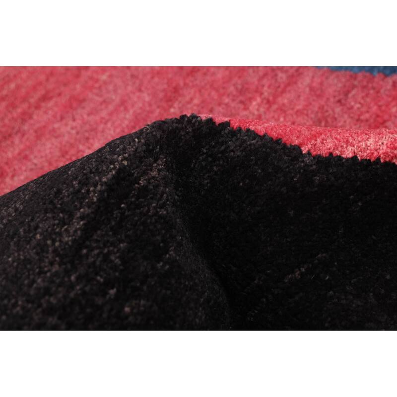 ECARPETGALLERY Hand-knotted Peshawar Ziegler Black, Blue Wool Rug - 4'10 x 6'8