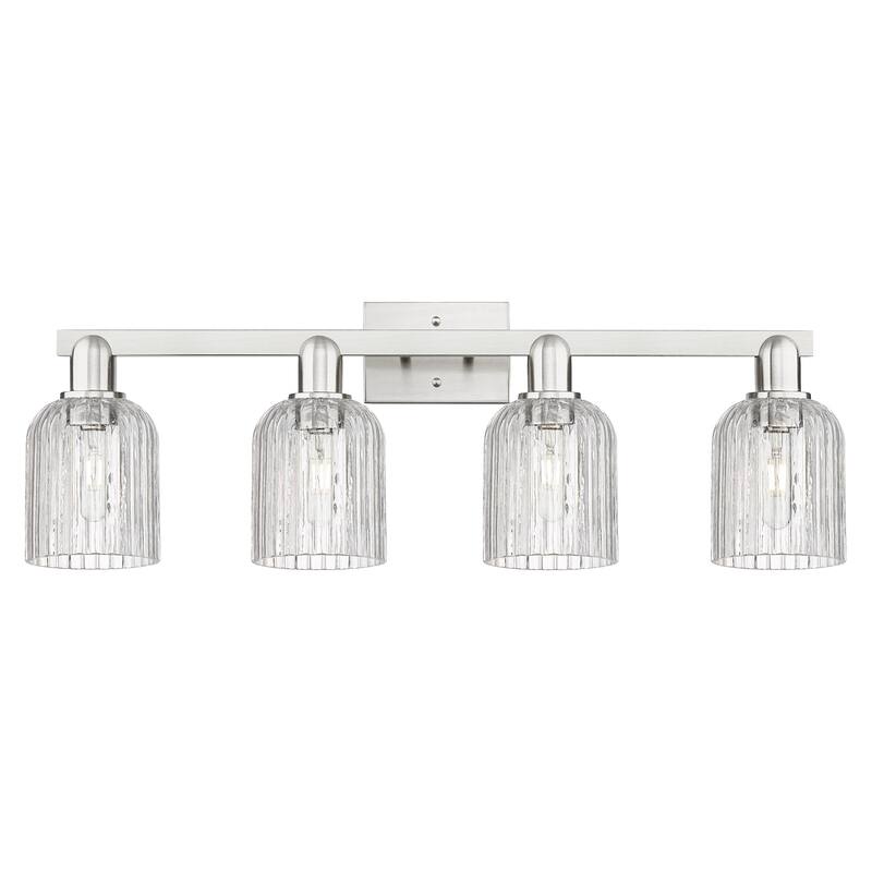 Innovations Lighting 716-4W-G559-5CL Bridal Veil 4 Light 32" Wide - Brushed Satin Nickel