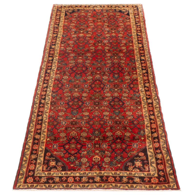 ECARPETGALLERY Hand-knotted Andelz Copper Wool Rug - 3'6 x 9'9