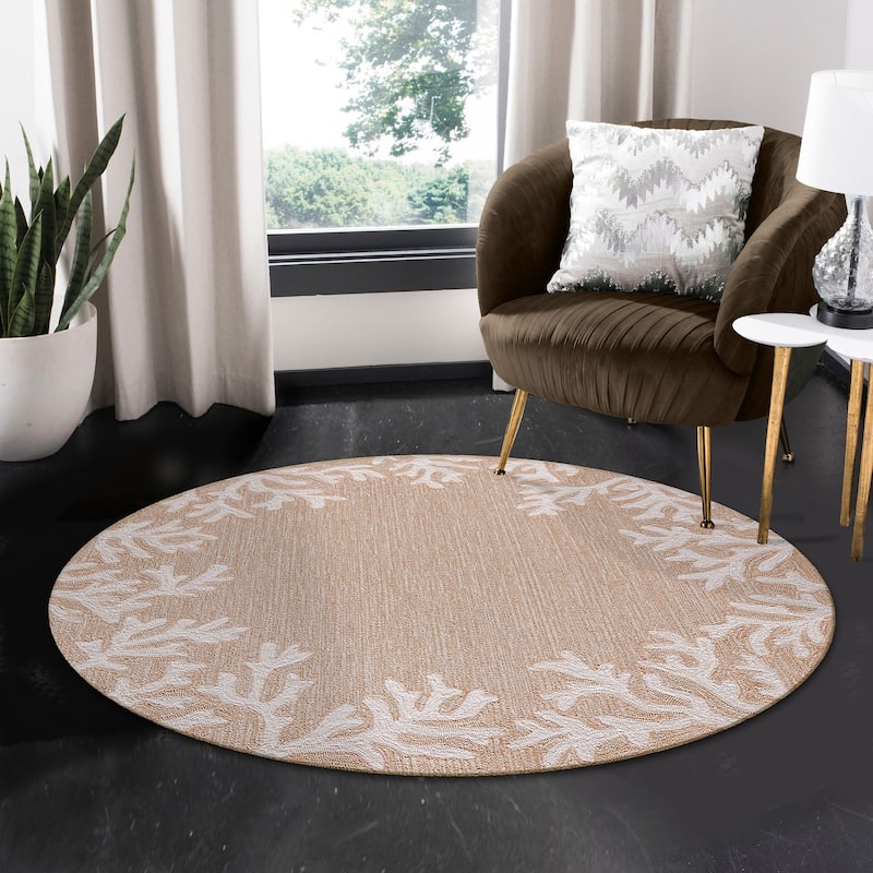 Liora Manne Capri Coral Border Indoor/Outdoor Rug