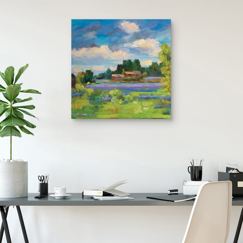 Lavender Countryside by Alexi Fine Canvas Art Print