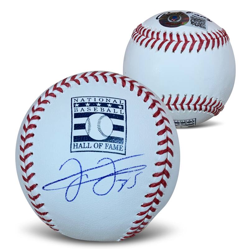 Frank Thomas Autographed Hall of Fame HOF Signed Baseball Beckett COA With Case - 8'6" x 11'6"