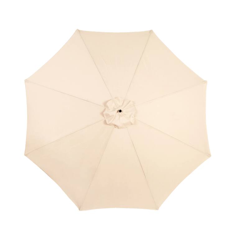 116" Patio Hanging Polyester Umbrella with Tilt Adjustment and 8 Ribs