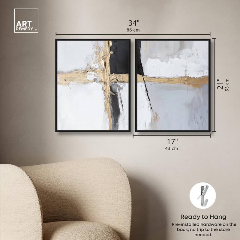 Cracks of Creation IV Canvas Set of 2 by Art Remedy