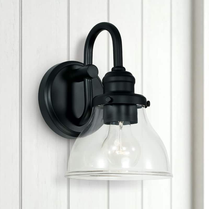 Baxter 1-light Wall Sconce w/Clear Glass