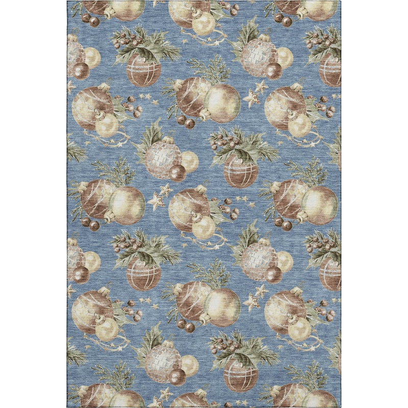 Premium Washable Super Soft Holiday Ornament Mayfield Rug