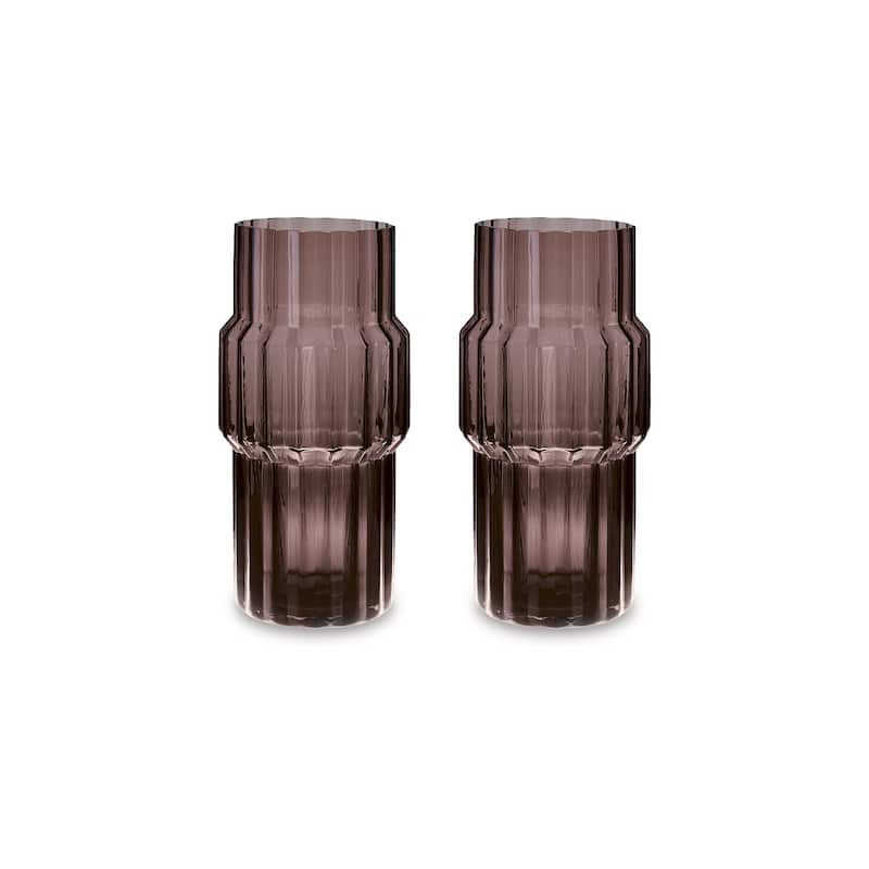 Signature Design by Ashley Dorlow Purple Vase (Set of 2)