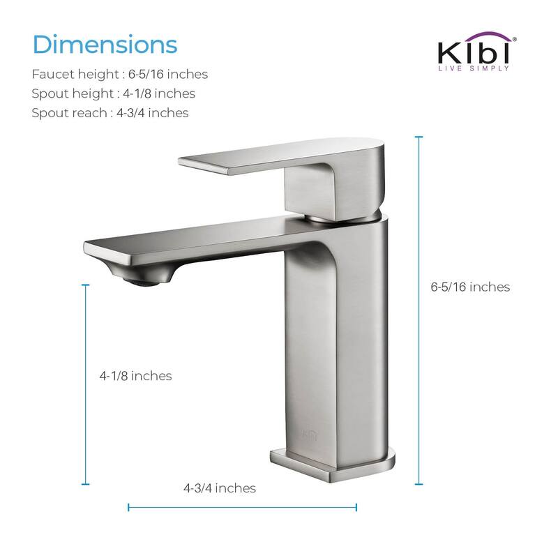 Lead-free Solid Brass Single Handle Bathroom Vanity Faucet with Hose