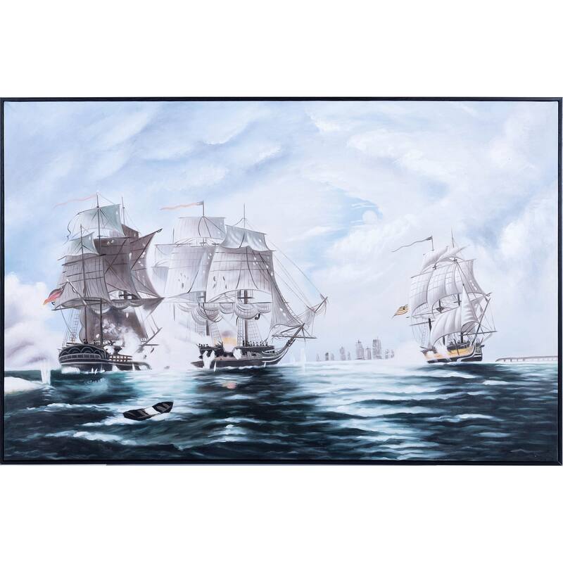 The Battle of Flamborough Head - Canvas Painting