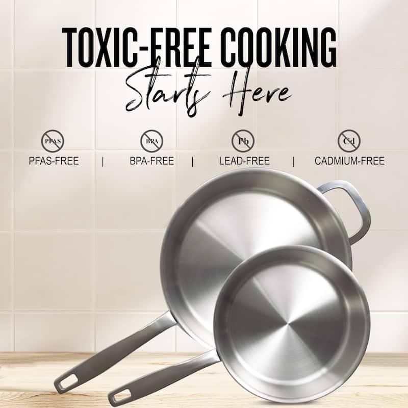 Alva Maestro 5-Ply Stainless Steel Frying Pan