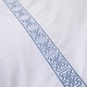 preview thumbnail 3 of 4, Wholelinens Cotton Percale Hotel Duvet Cover Set, Geo Embroidery