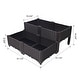 preview thumbnail 12 of 10, GDFStudio - Outdoor/Indoor 4-Piece Self-Watering Raised Garden Bed Planter Box with Legs for Vegetables, Herbs and Flowers