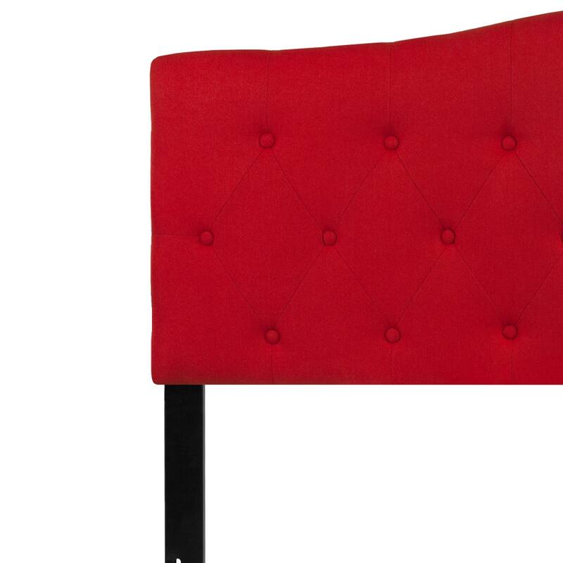 Arched Button Tufted Upholstered Headboard
