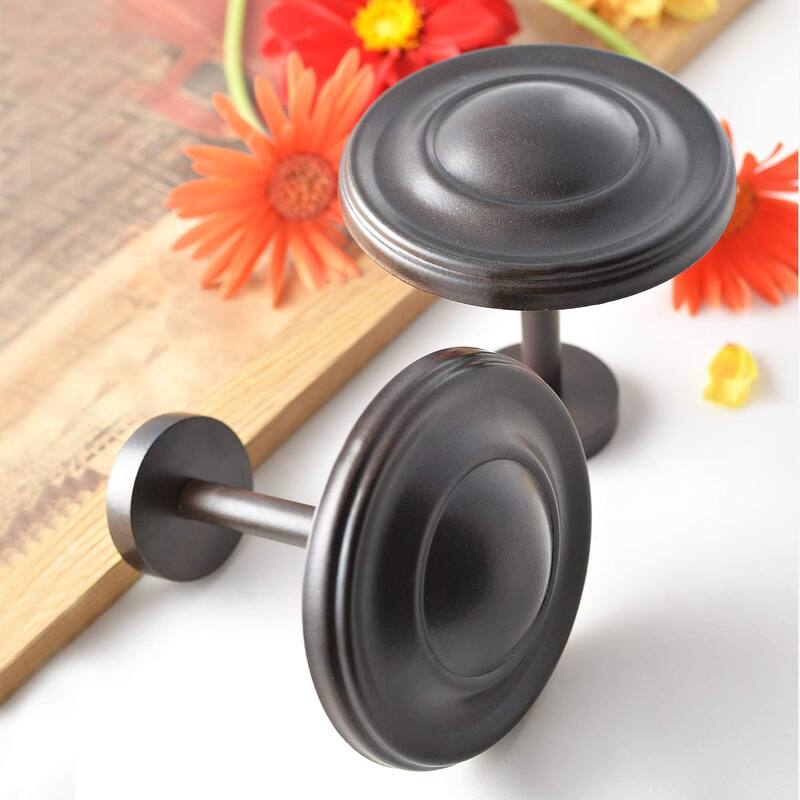2 Pcs Curtain Holdback for Curtains Wall Mounted Metal Drapery Hook for Door Window Treatment- By Deco Window