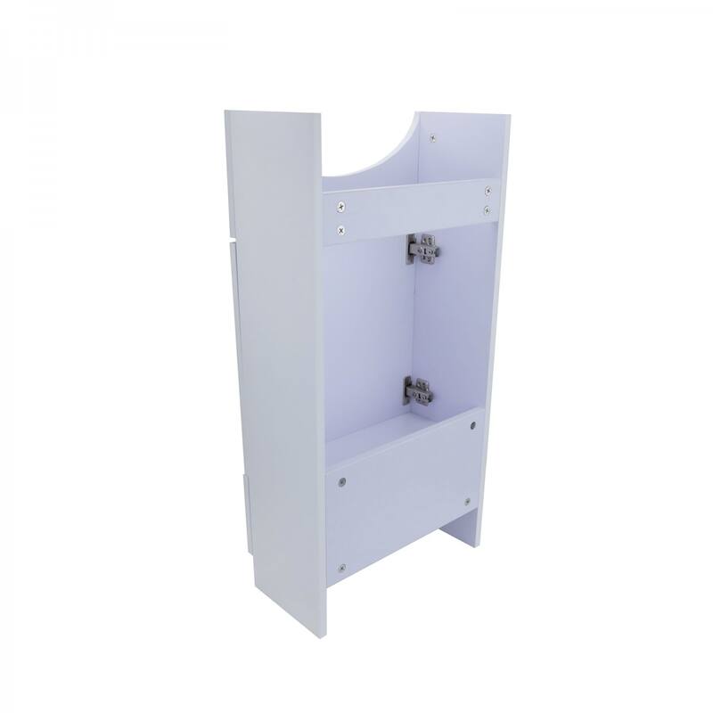 White Painted Wall Mount MDF Vanity Sink Cabinet Only Renovators Supply