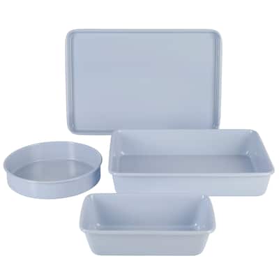 Martha Stewart Everyday 4 Piece Carbon Steel Colored Bakeware Set in Lavender