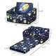 preview thumbnail 7 of 16, Qaba Kids Fold-Out Couch/Chair Lounger with Space-Themed Washable Fabric & Removable Cushion for 3-6 Years Old