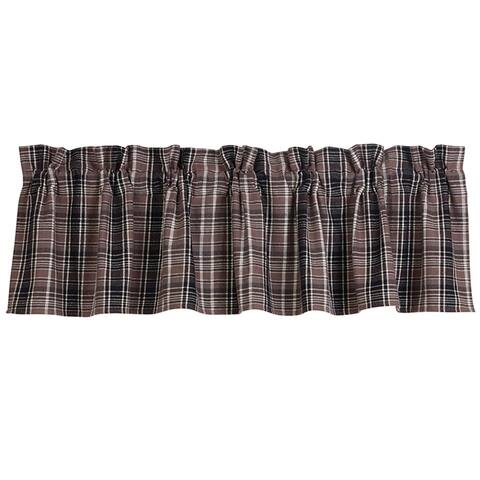 Plaid valance, 84"x18"
