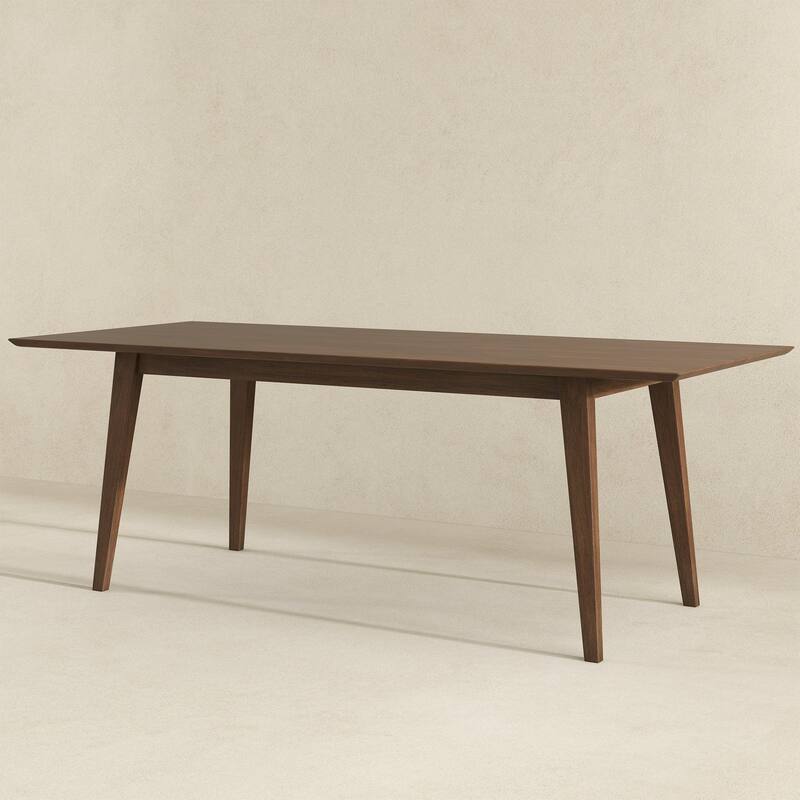 Modern Style Solid Wood Rectangular Dining Kitchen Table 86"