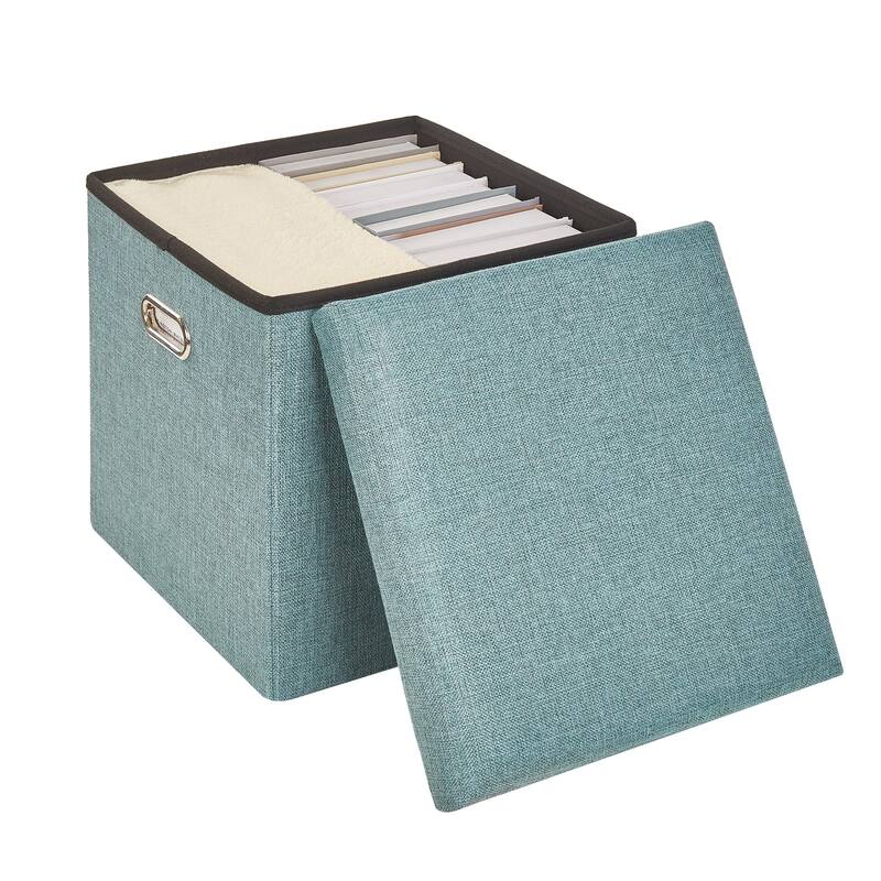 Ottoman Storage Ottoman Footrest Stool Small Ottoman with Storage Foldable Ottoman Foot Rest Footstool Bench