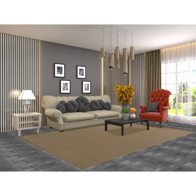 Modern Gabbeh Oriental Area Rug Hand-Knotted Wool Carpet - 6'6" x 9'7"