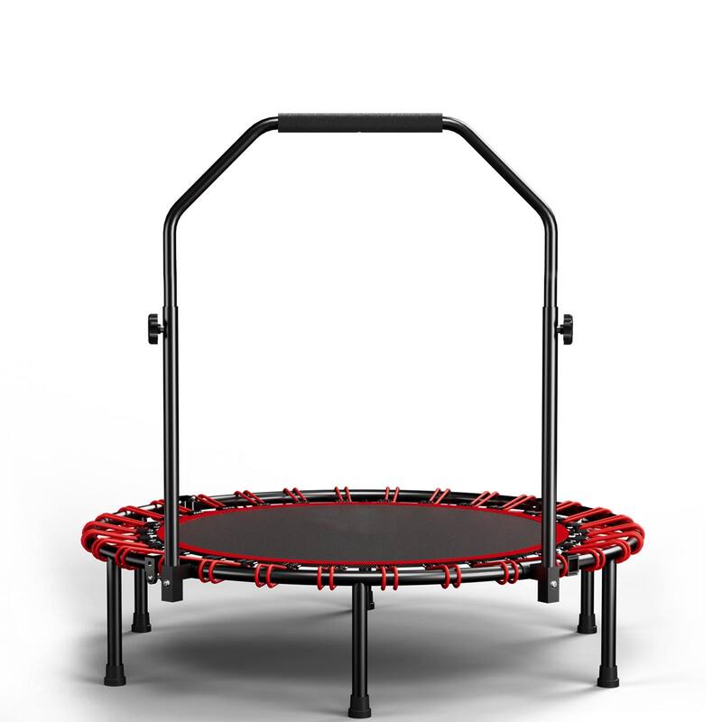 40inch Foldable Trampoline With Handle-Premium-Elastic -Black