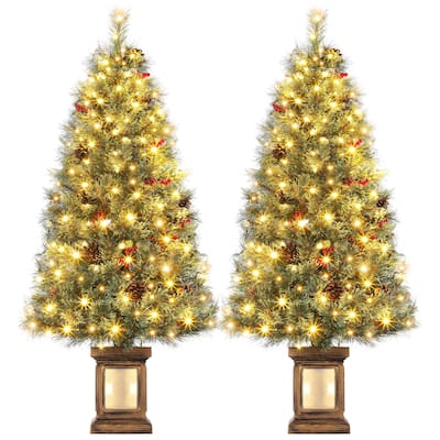 4.5ft Artificial Christmas Tree 2 PACK - 4.5 Foot