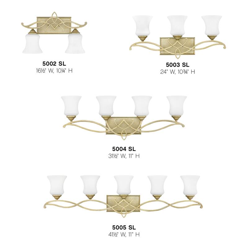 Hinkley Lighting 5002 Brooke 2 Light 16-1/2" Wide Bathroom Vanity