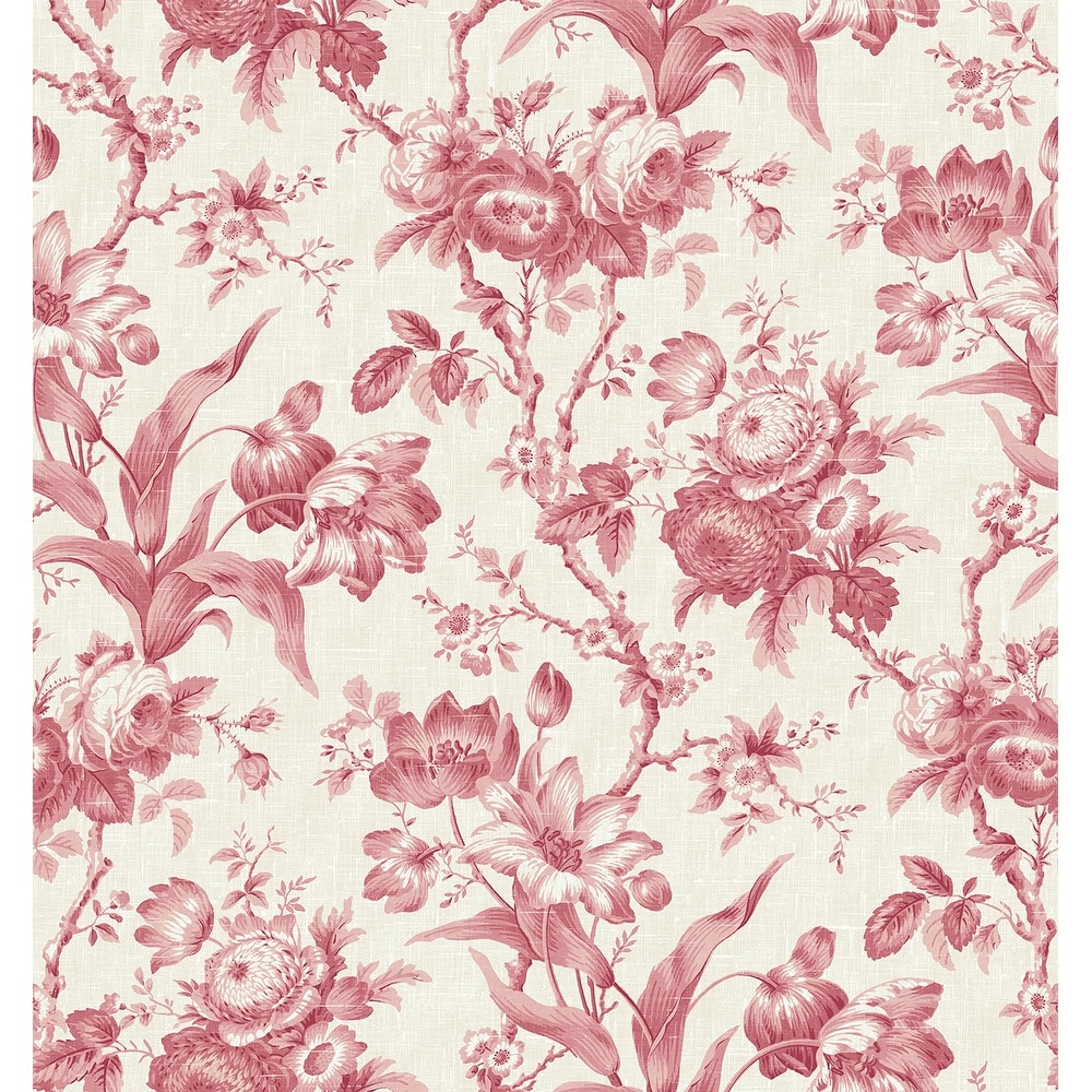 Seabrook Designs En Rose Nonwoven Unpasted Wallpaper