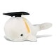 preview thumbnail 1 of 4, DolliBu White Whale Large Graduation Plus with Cap with Tassel Outfit - 13 inches
