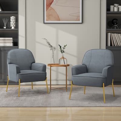Upholstered Modern Arm Accent Chair