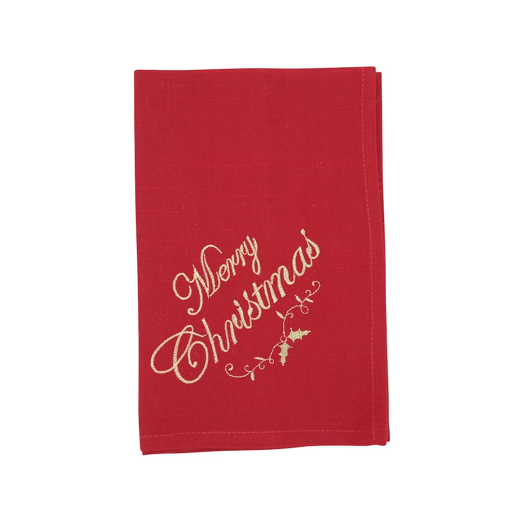 Merry & Bright Holiday Napkin (Set of 4) - 20"x20"