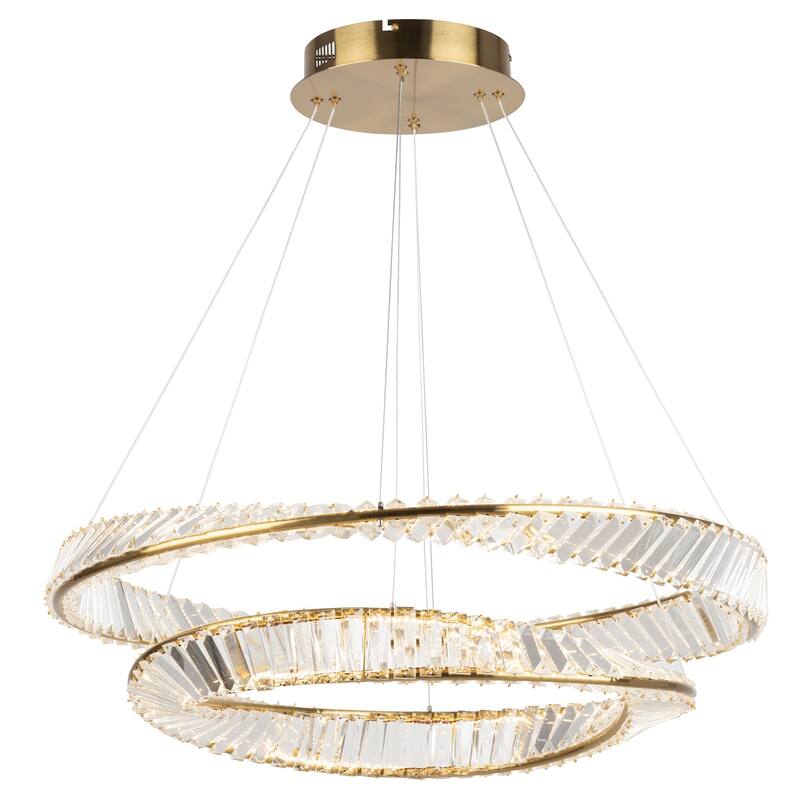 Artcraft Stella LED Chandelier - 65W - Brushed Brass