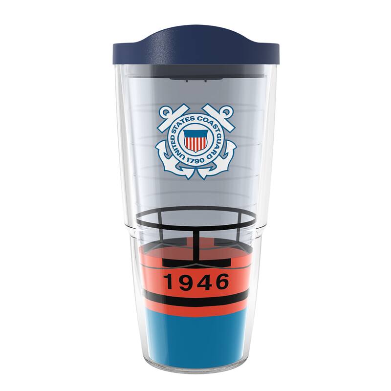 Tervis Coast Guard USCG Cutter Made in USA Double Walled Insulated Travel Tumbler, Classic - 24oz