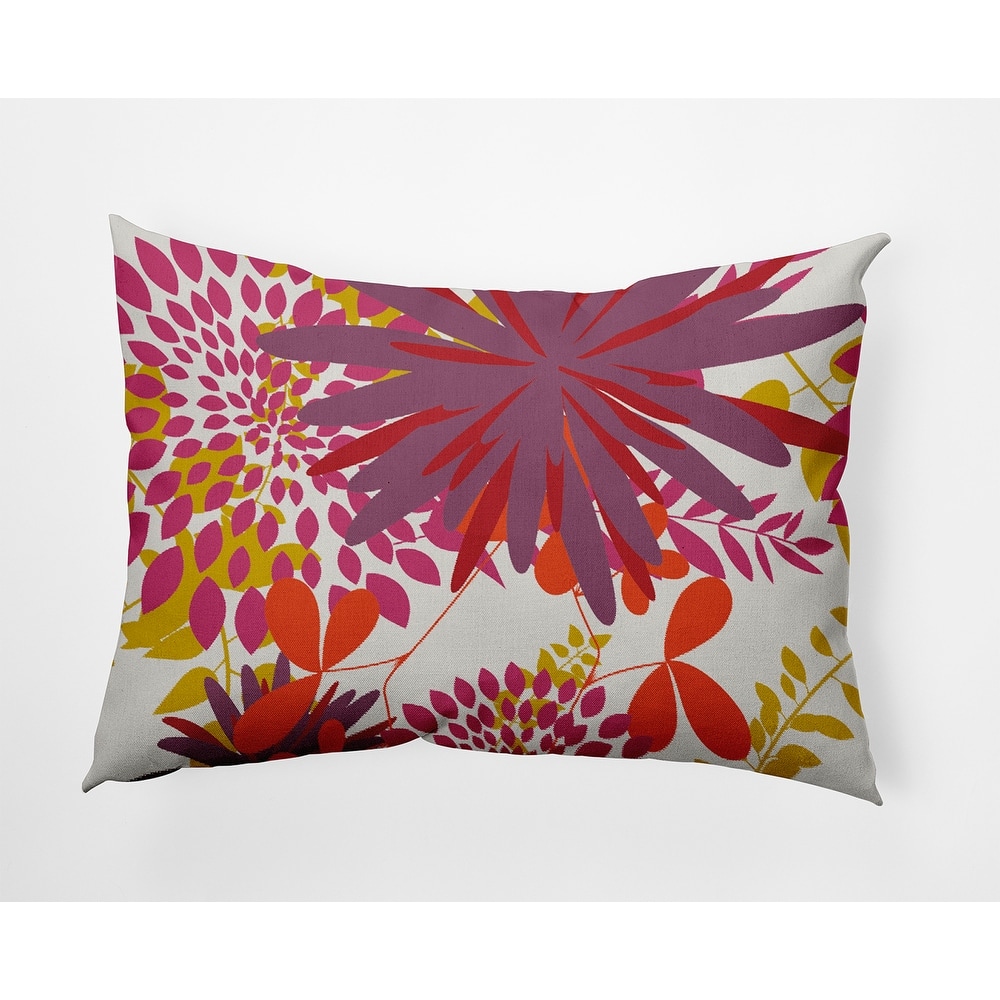 Jumble Floral Decorative Throw Pillow