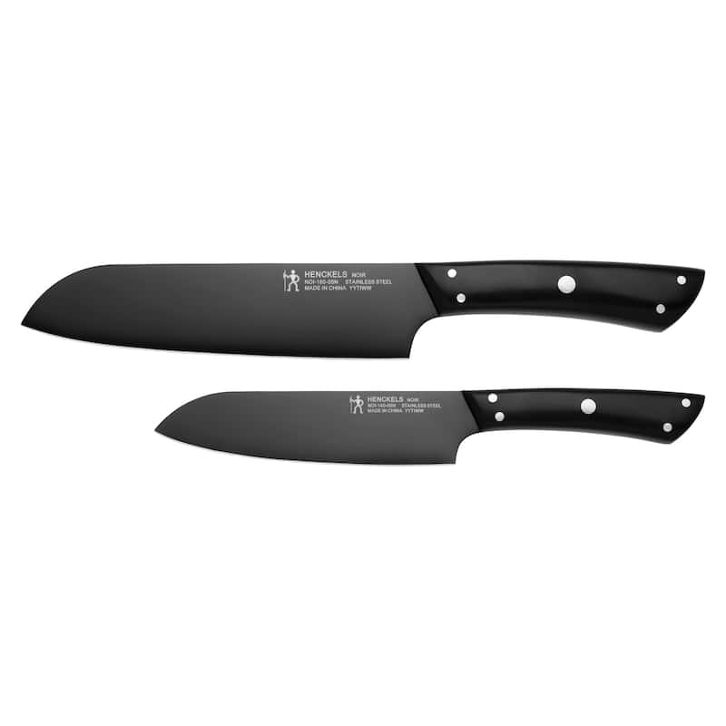 Henckels Noir 2-pc Asian Knife Set - Black - 3-pc - Black - 3 Piece - 3-pc