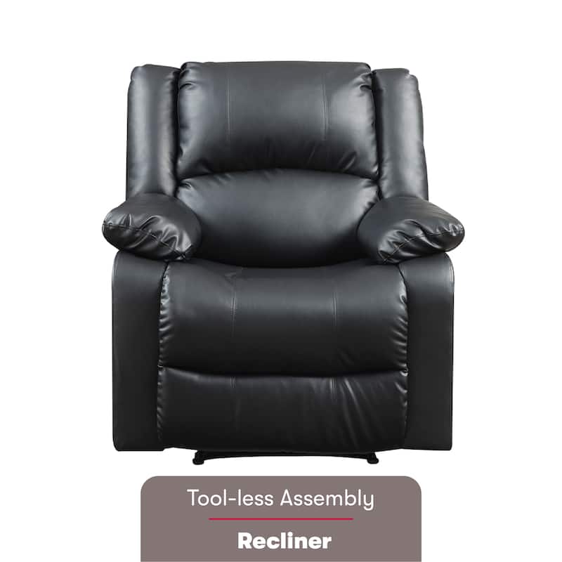 Relax A Lounger® Porter Faux Leather Manual Recliner by iLounge