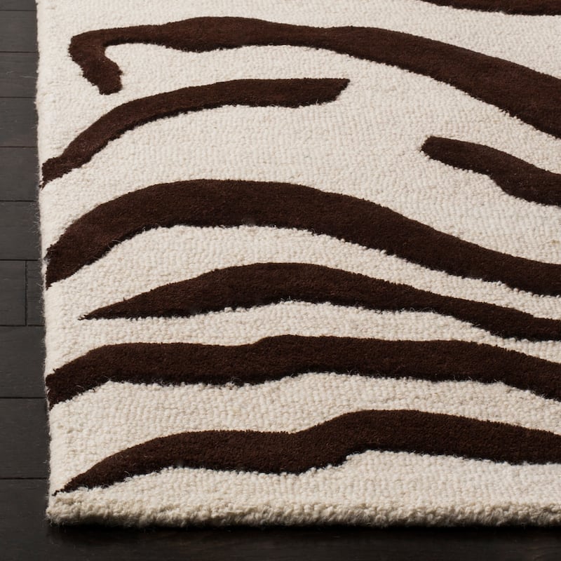 SAFAVIEH Handmade Cambridge Salina Animal Print Wool Rug