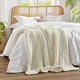 preview thumbnail 1 of 15, Madison Park Hand Made Chunky Double Knit Throw Blanket Ivory