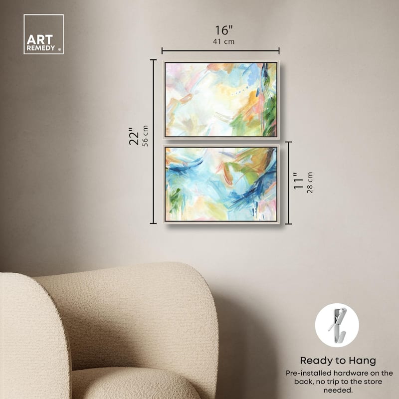 In the Beginning Canvas Set of 2 by Art Remedy