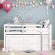 preview thumbnail 14 of 22, Kid-Friendly Design Full Size Loft Bed with Desk and Drawers