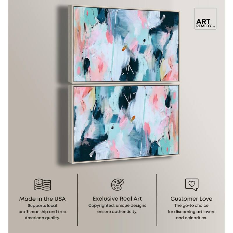 Blue Bow Sneaker II Canvas by Art Remedy