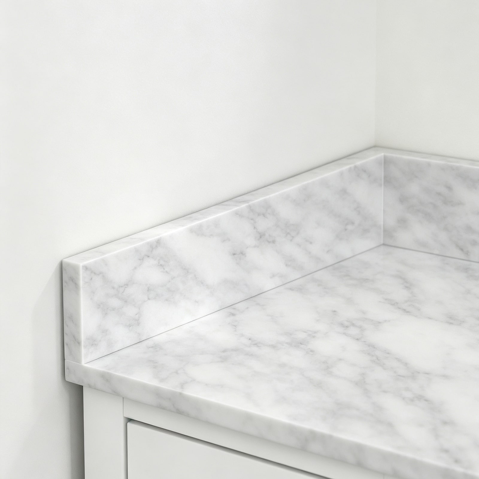 21" to 60" Marble Side Splash & Backsplash-0.98" Thick for Bathroom Vanity