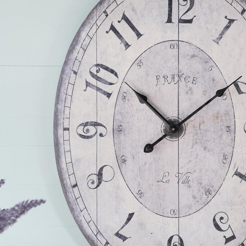 18" x 29" Oval Wall Clock