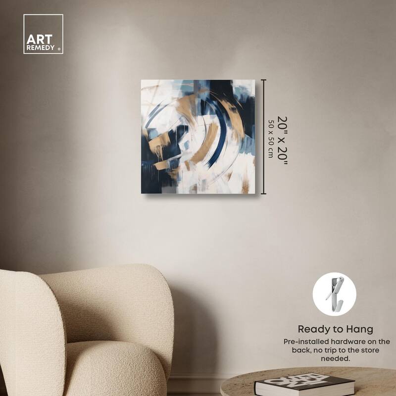 Golden Vortex I Acrylic by Art Remedy, Ready to Hang