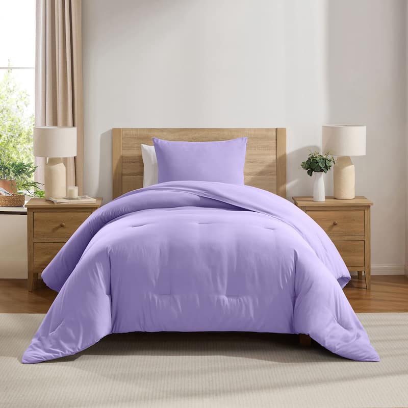 Empyrean Modern Reversible Comforter - Lavender - Twin XL