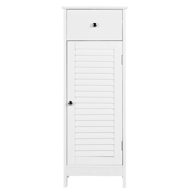 Yaheetech Bathroom Free Standing Storage Floor Cabinet with Drawers