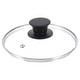 preview thumbnail 1 of 13, 1 Pcs Universal Lid for Pot Cookware, Replacement Glass Pan Lids - Clear, Black